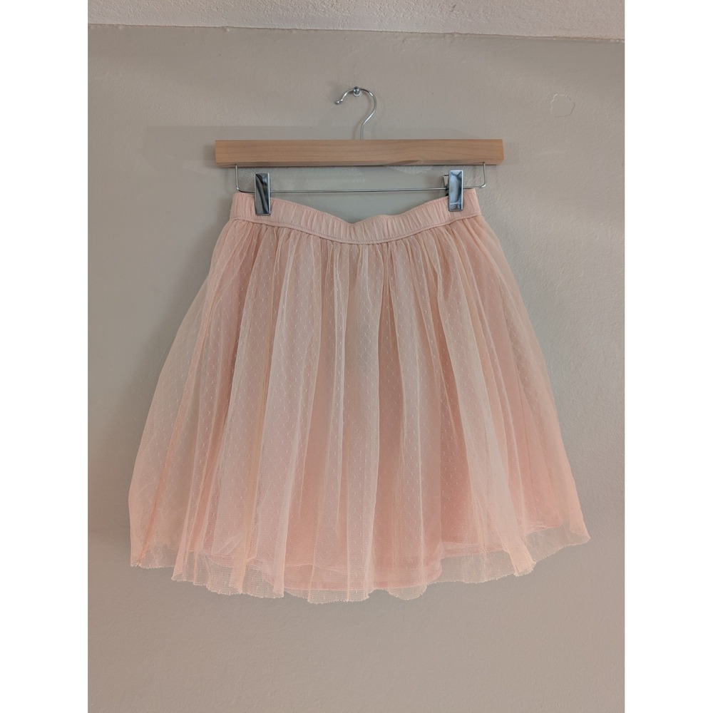 Hollister Peach Pink Tulle Mini Skirt Ballet Fairy Coquette Pastel Princess M